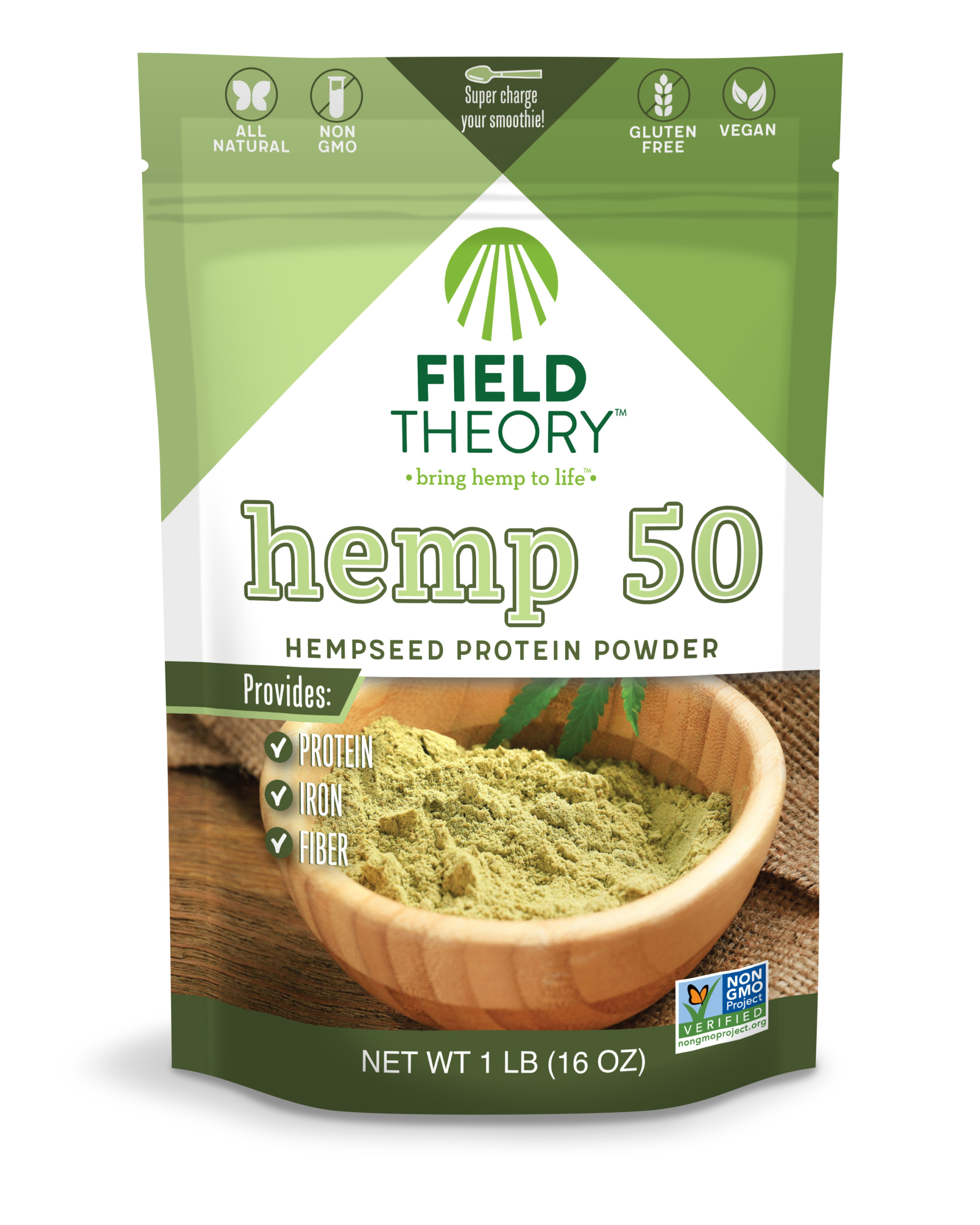 Field Theory™ Hemp 50 Protein Powder 16 oz Field Theory Hemp