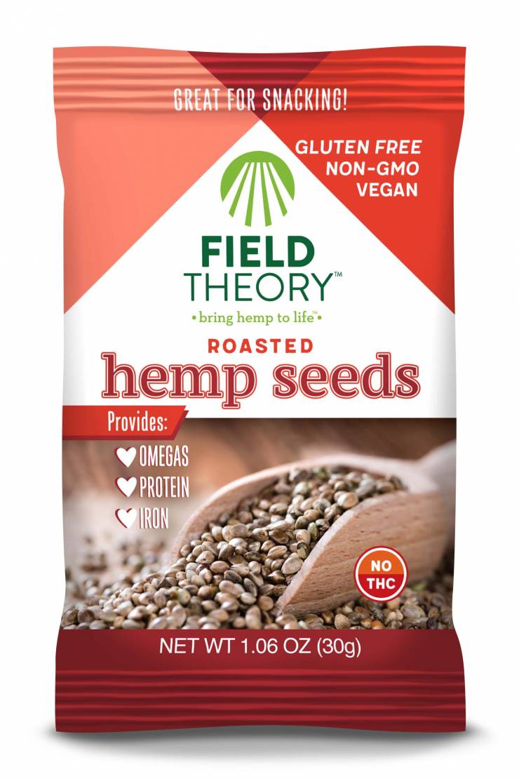 Field Theory™ Snack Pack Roasted Hemp Seeds 30g (QTY 10) Field