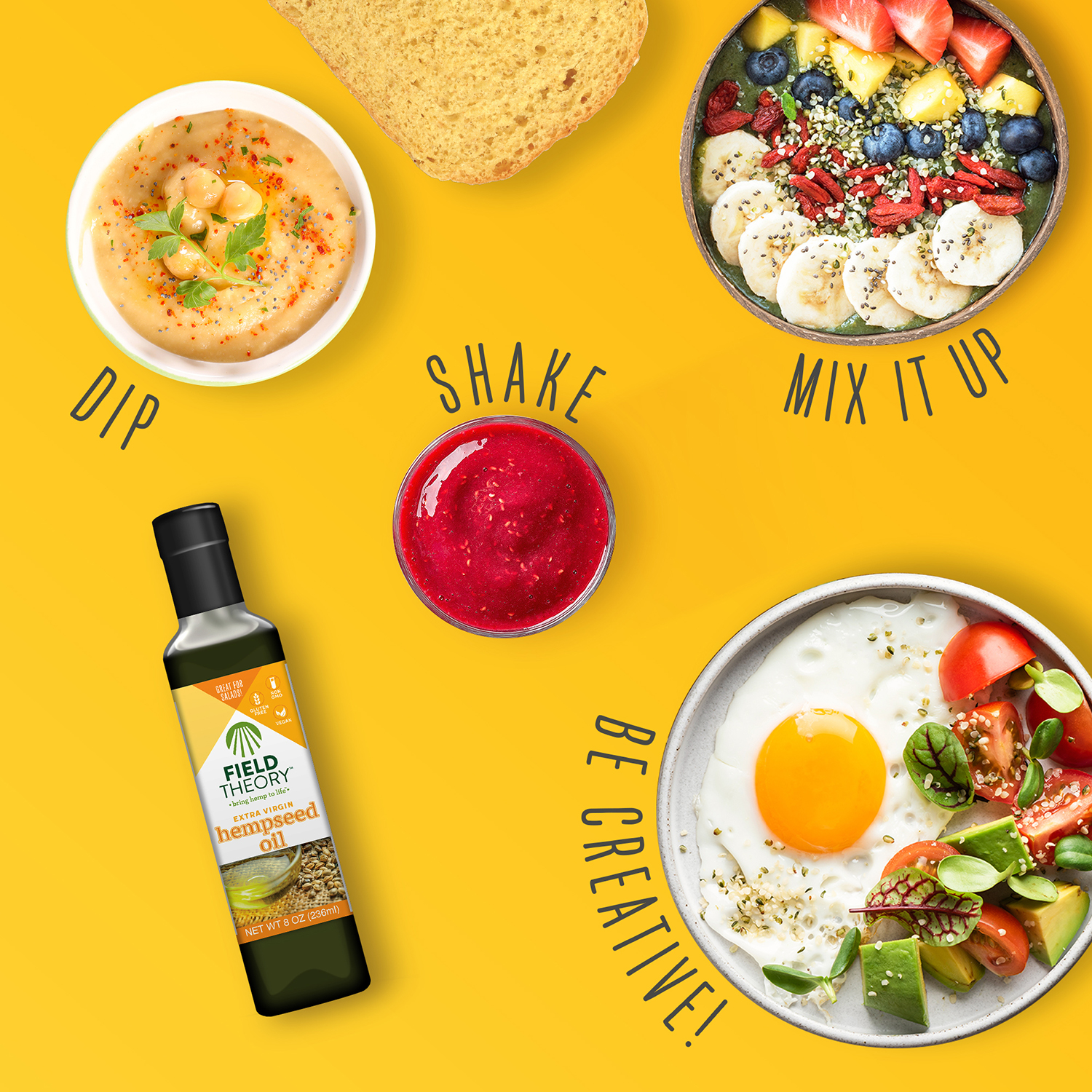 Field Theory™ Hempseed Oil 8oz Field Theory Hemp