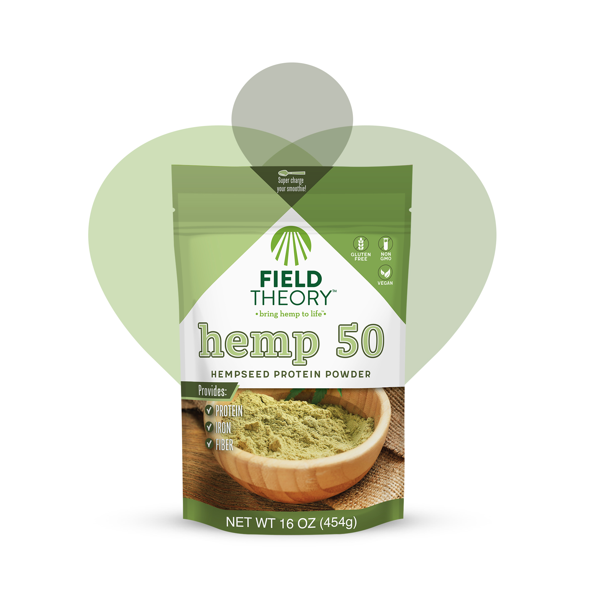 Field Theory™ Hemp 50 Protein Powder 16 oz Field Theory Hemp