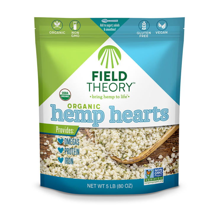 Field Theory Organic Hemp Hearts 5lb.