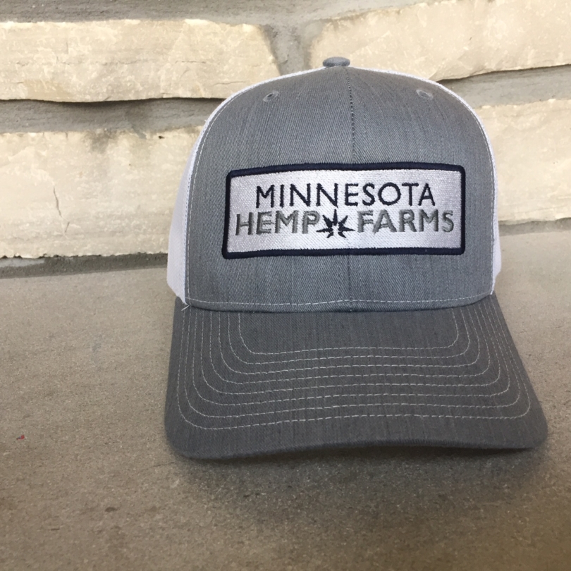Minnesota Hemp Farms Silver Trucker Hat